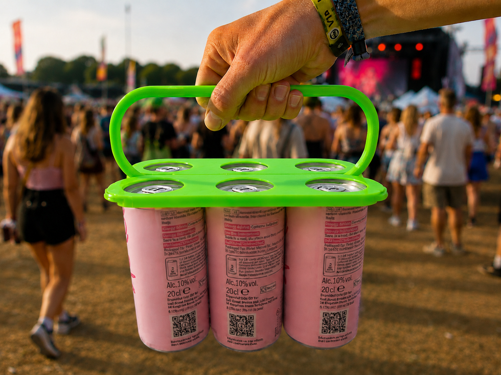 Can-Go Slice™ – Foldable Slim Can 6 Pack Holder